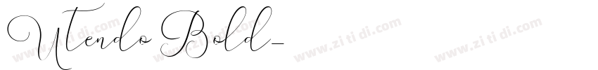 Utendo Bold字体转换